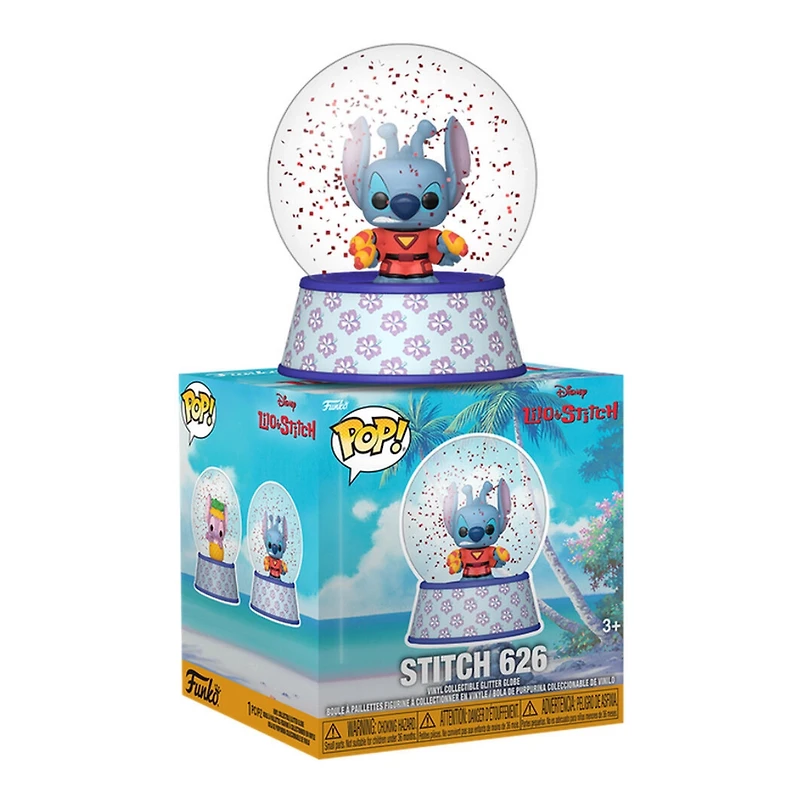 Funko Bitty Pop! Disney Lilo & Stitch: Stitch Mini Glitter Snow Globe Figure