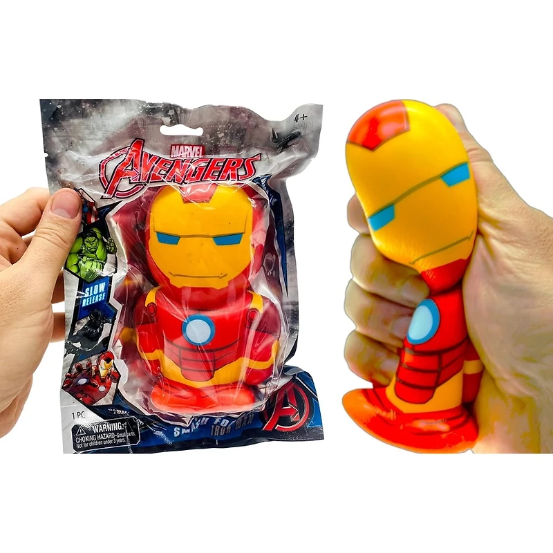 JA-RU Marvel Avengers Large Foam Ball 5.5″ (1 Iron Man) Squishy Toy (Random Selection)