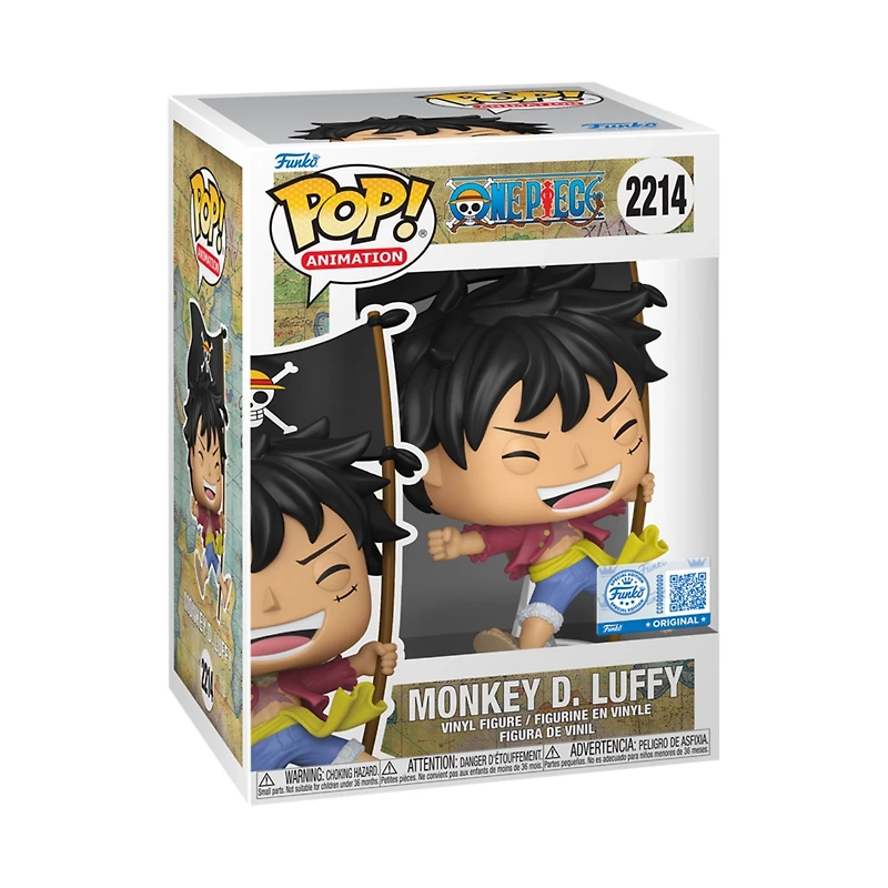 Funko Pop! Animation: One Piece – Monkey D. Luffy with Flag