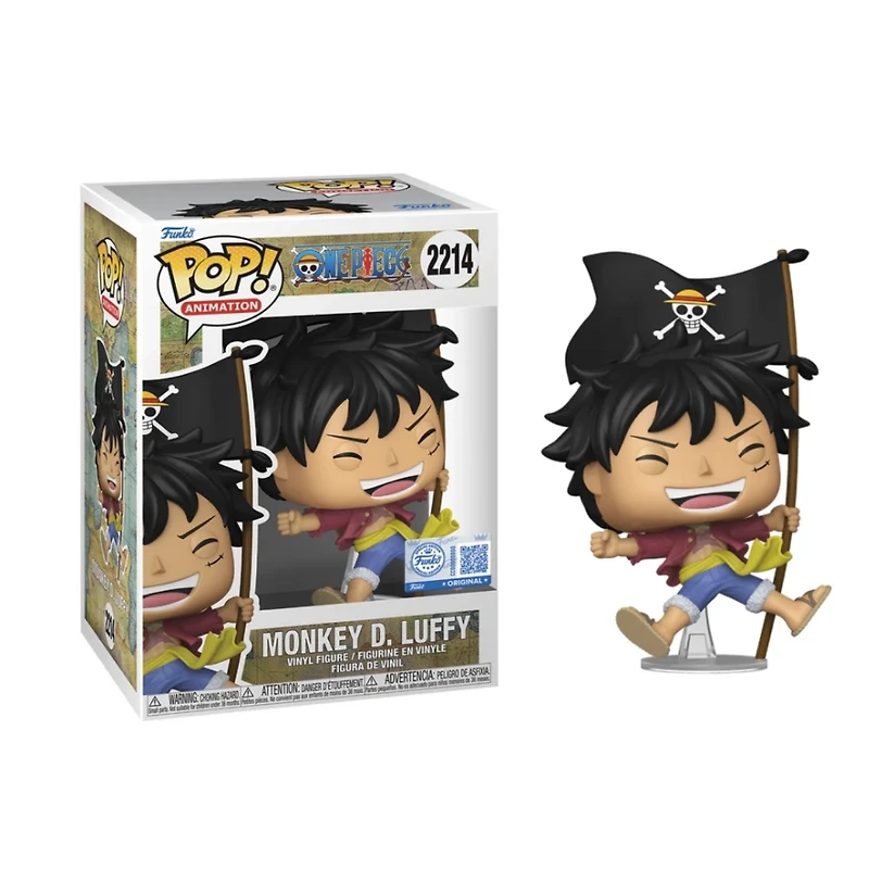 Funko Pop! Animation: One Piece – Monkey D. Luffy with Flag