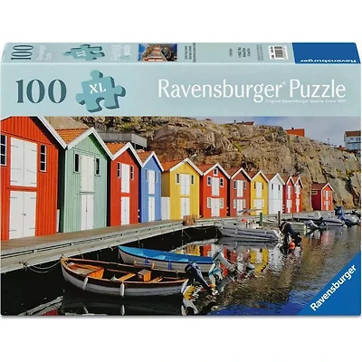 Ravensburger Colorful Houses in Sweden Jigsaw Puzzle 100 Pieces