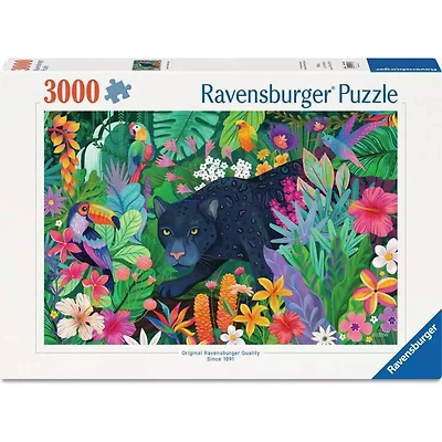 Ravensburger Panther in Flowery Jungle Jigsaw Puzzle 3000 Pieces