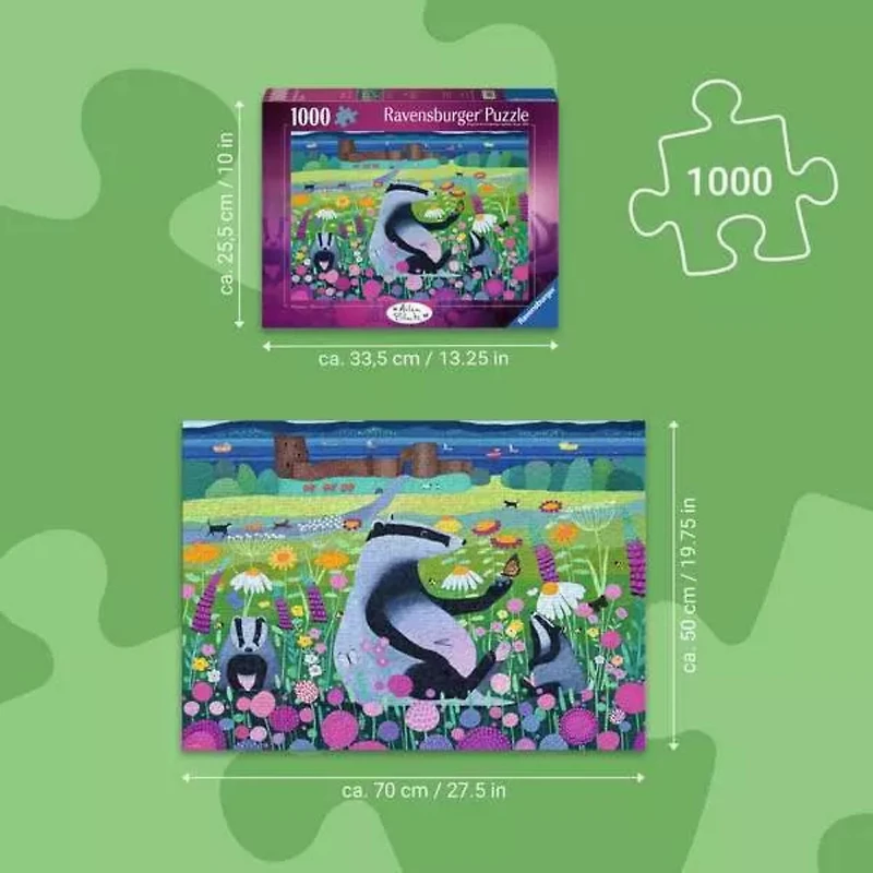 Ravensburger Meadow Mischief Jigsaw Puzzle 1000 Pieces