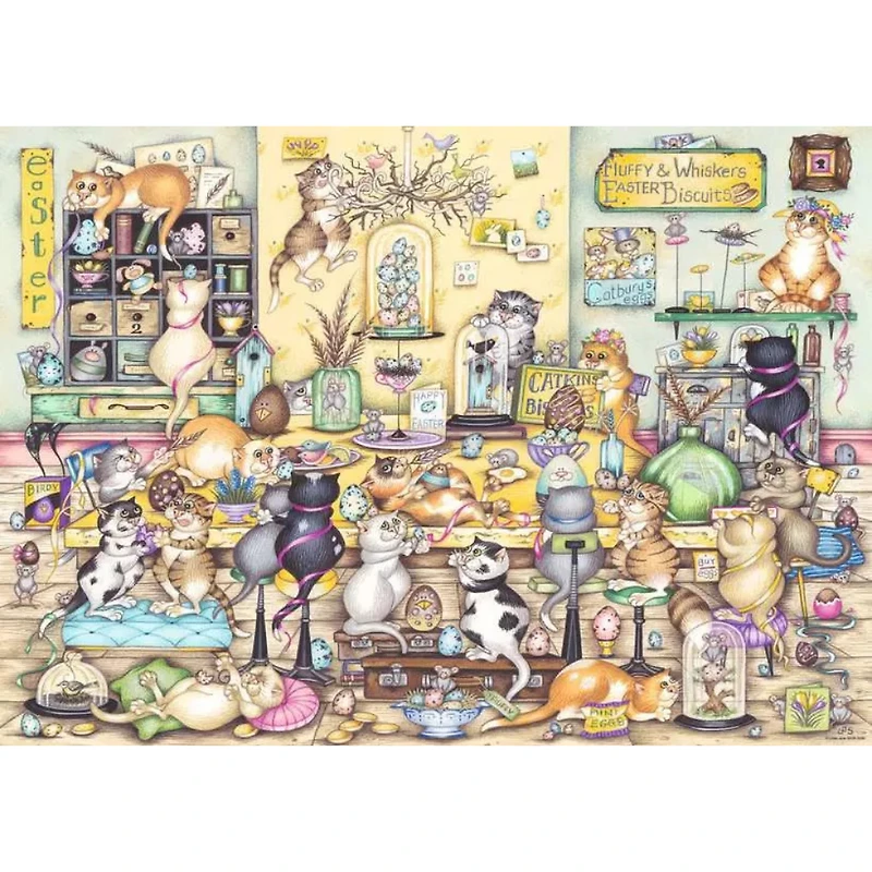 Ravensburger Crazy Cat’s Easter Eggstravaganza Jigsaw Puzzle 1000 Pieces