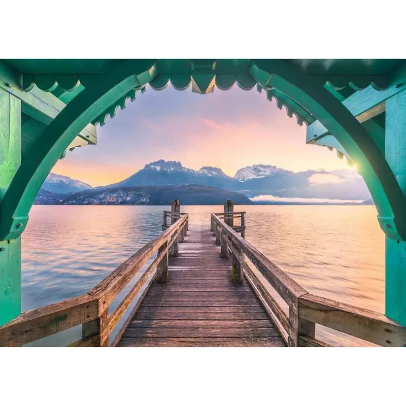 Ravensburger Romantic Footbridge at Lac d’Annecy Jigsaw Puzzle 1000 Pieces