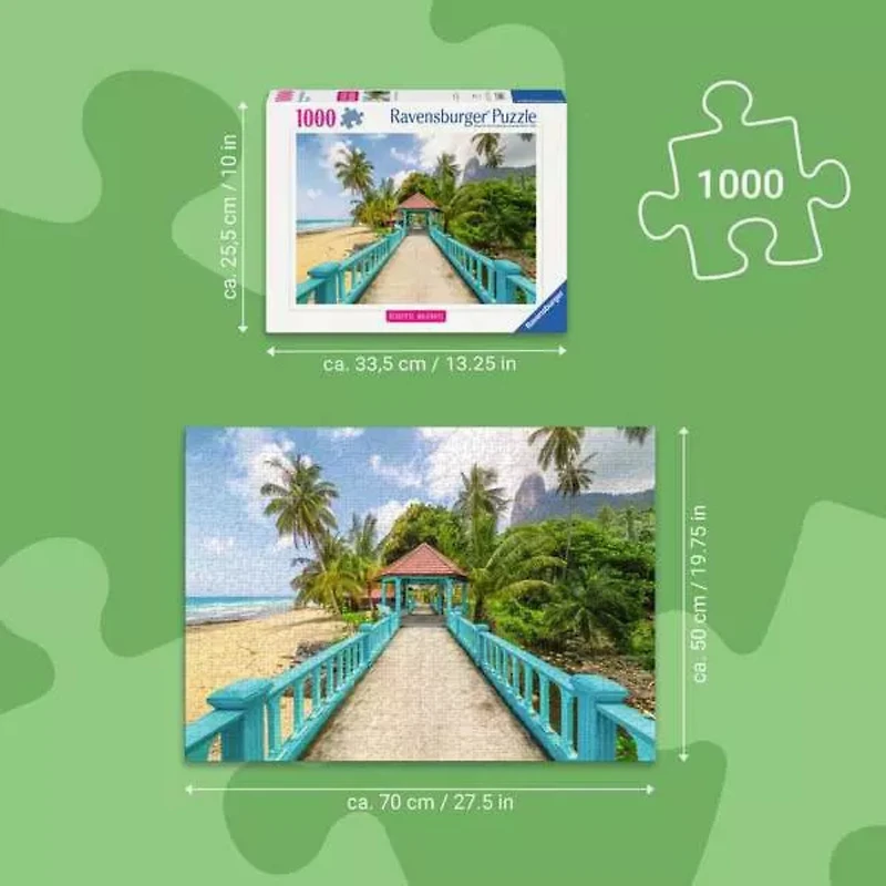 Ravensburger Colorful Bridge in Malaysia Jigsaw Puzzle 1000 Pieces