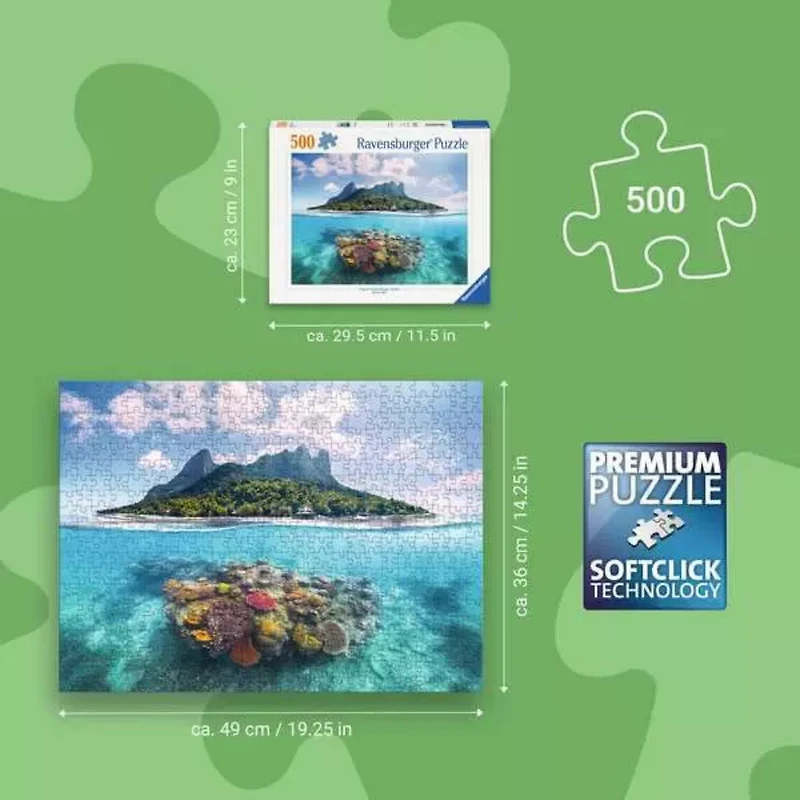 Ravensburger Island Landscape Jigsaw Puzzle 500 piece
