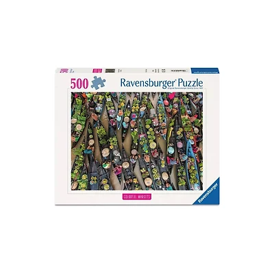 Ravensburger Floating Market, Indonesia Jigsaw Puzzle 500 piece