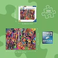 Ravensburger Jeweled Jungle Jigsaw  Puzzle 500 piece