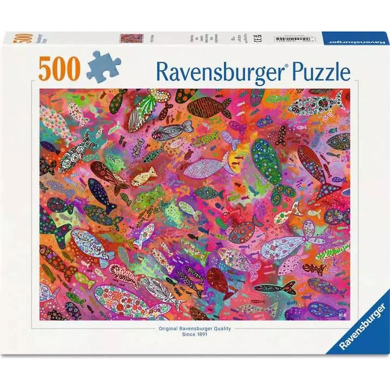 Ravensburger Fish in Fuchsia Jigsaw Puzzle 500 Pieces