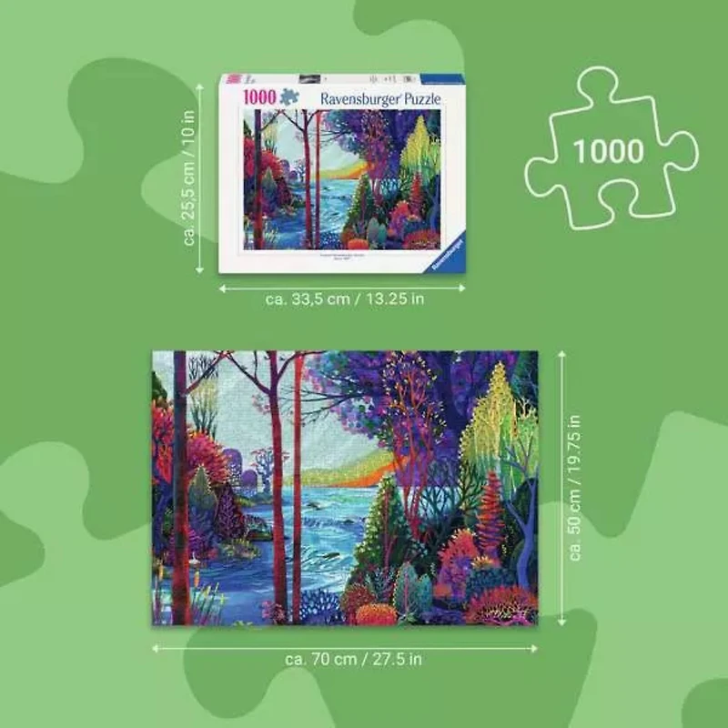 Ravensburger Redina Tili: Indigo Forest Jigsaw Puzzle 1000 Pieces