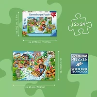 Ravensburger Amusement Park Jigsaw Puzzle 2×24 Pieces