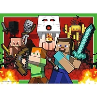 Ravensburger MINECRAFT Realms & Adventures Jigsaw Puzzle 4X100 Pieces