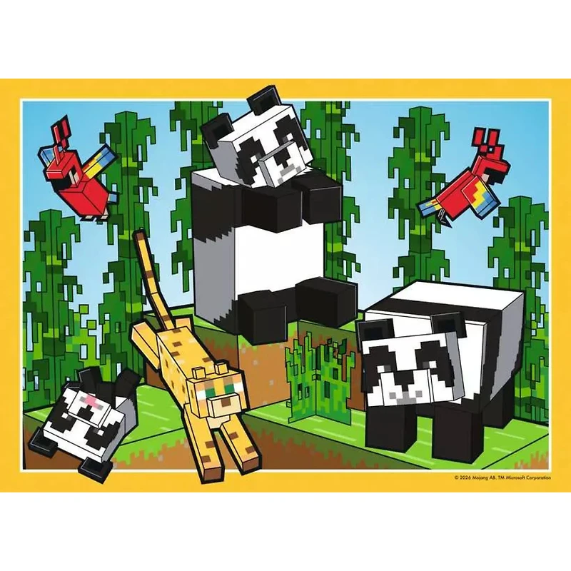 Ravensburger MINECRAFT Realms & Adventures Jigsaw Puzzle 4X100 Pieces