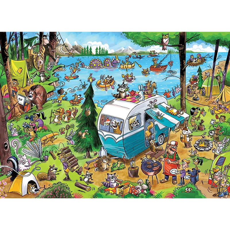 Cobble Hill DoodleTown: Call of the Wild Jigsaw Puzzle 1000 Piece
