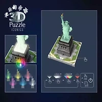 Ravensburger Iconics: Statue of Liberty with light Jigsaw Puzzle 108 piece