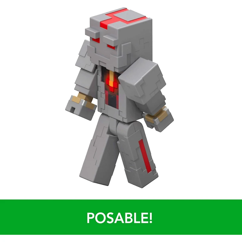 Mattel Minecraft Redstone Charged Series Action Figure & Accessories