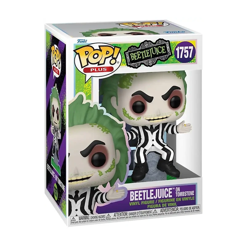 Funko Pop! Movies: Beetlejuice – Patchwork Beetlejuice with Tombstone