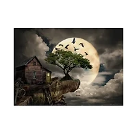 ENJOY PUZZLES Log Cabin on a Cliff  – 1000 Piece Jigsaw Puzzle