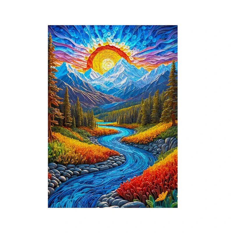 Enjoy puzzle Sunrise Landscape (2154) – 1000 Pieces Jigsaw Puzzle