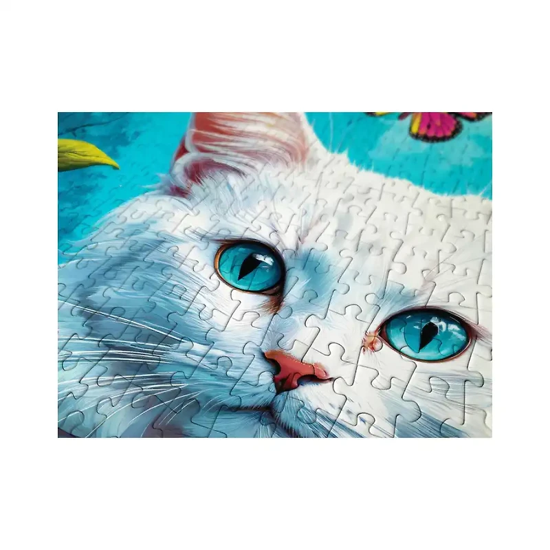 Enjoy puzzle White Cat (2140) – 1000 Pieces Jigsaw Puzzle