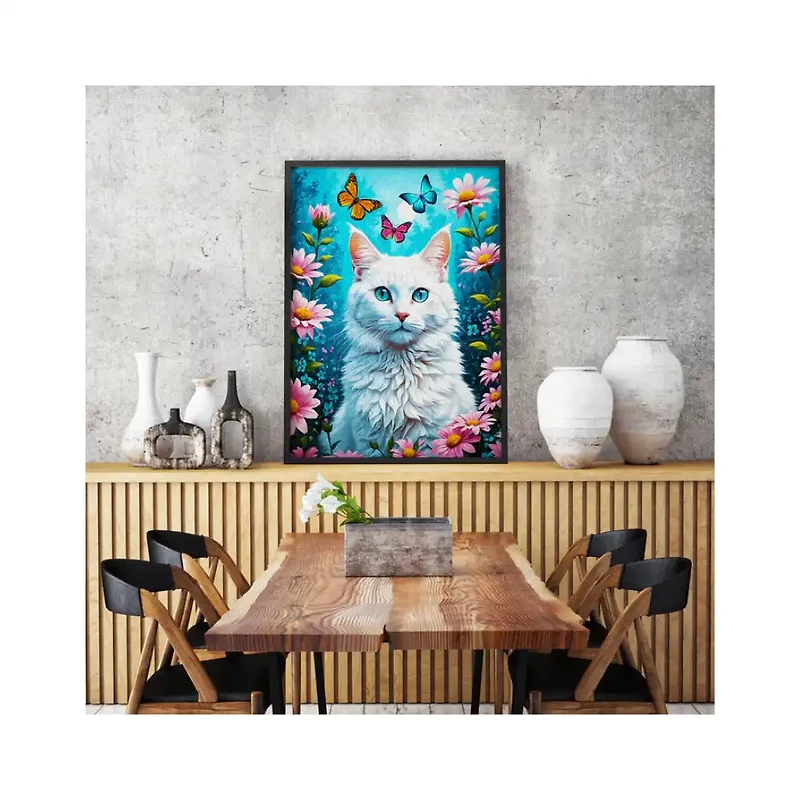 Enjoy puzzle White Cat (2140) – 1000 Pieces Jigsaw Puzzle