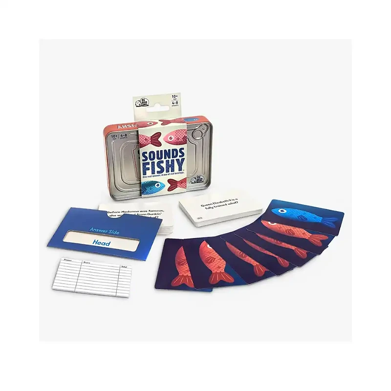 Sounds Fishy Travel Tin Game – Fun Family Card Game