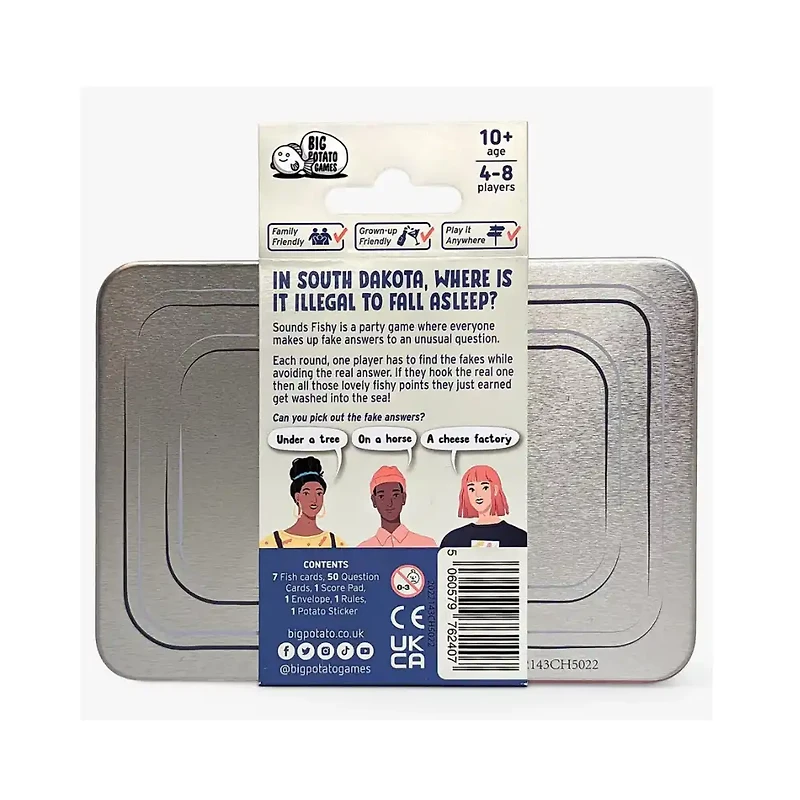 Sounds Fishy Travel Tin Game – Fun Family Card Game