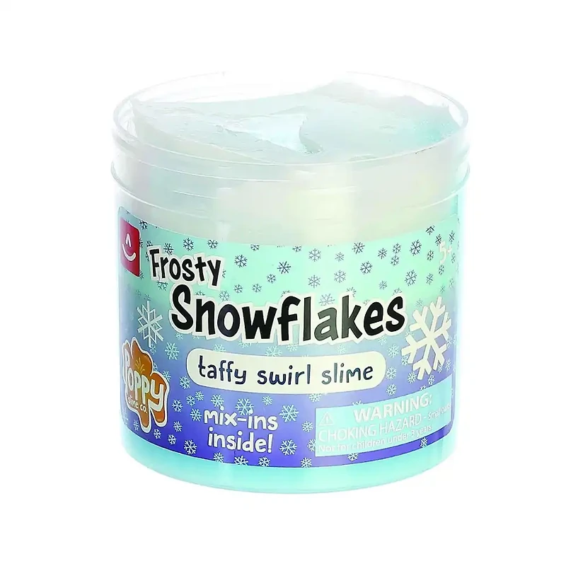 Aurora Frosty Snowflakes Slime