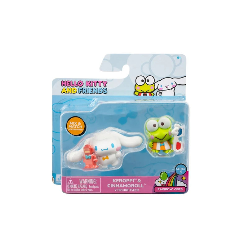 Hello Kitty and Friends – 2 inch 2 Figure Pack – Rainbow Vibes Assorted