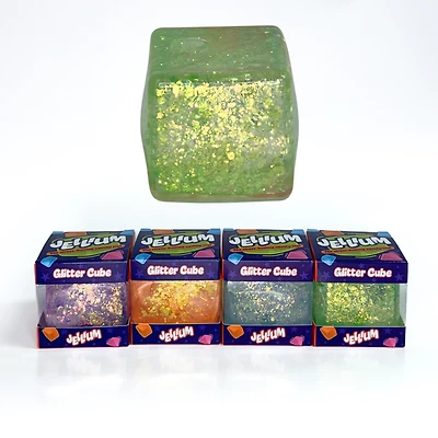 Jellium Glitter Cube – Assorted Colors (Random Selection)