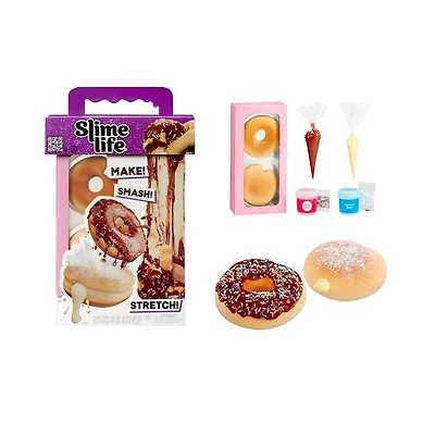 Slime Life Choco Icing Round & Cream Filled Donuts DIY Slime Kit