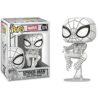 Funko Pop! Marvel: Sketched Spider-Man Bobblehead