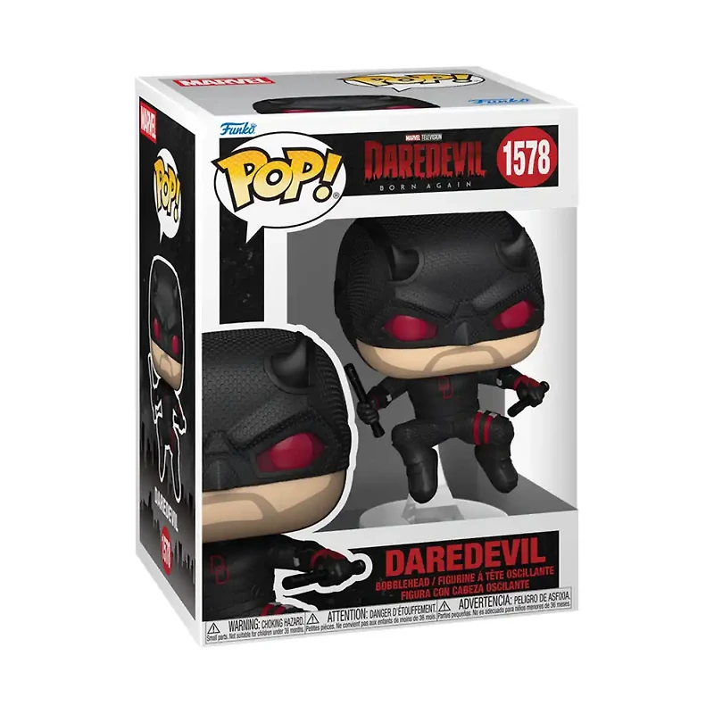 Funko Pop! Comics & Superheroes: Marvel – Daredevil Pop! Daredevil (Black Suit) (Born Again)