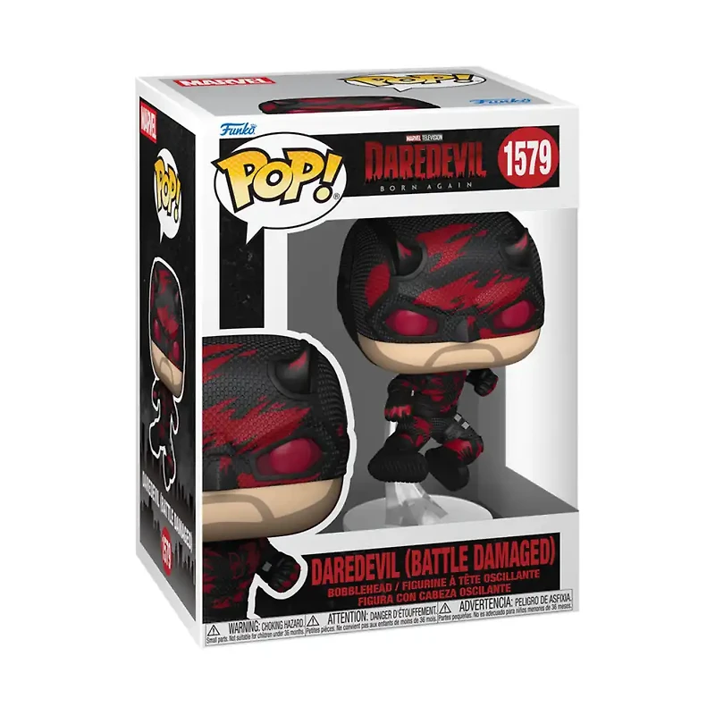 Funko Pop! Comics & Superheroes: Marvel – Daredevil (Battle Damaged) (Born Again)