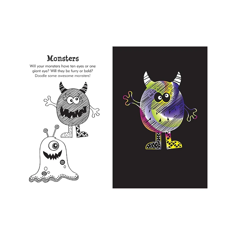SCRATCH & SKETCH DOODLE MANIA (Art, Activity Kit)