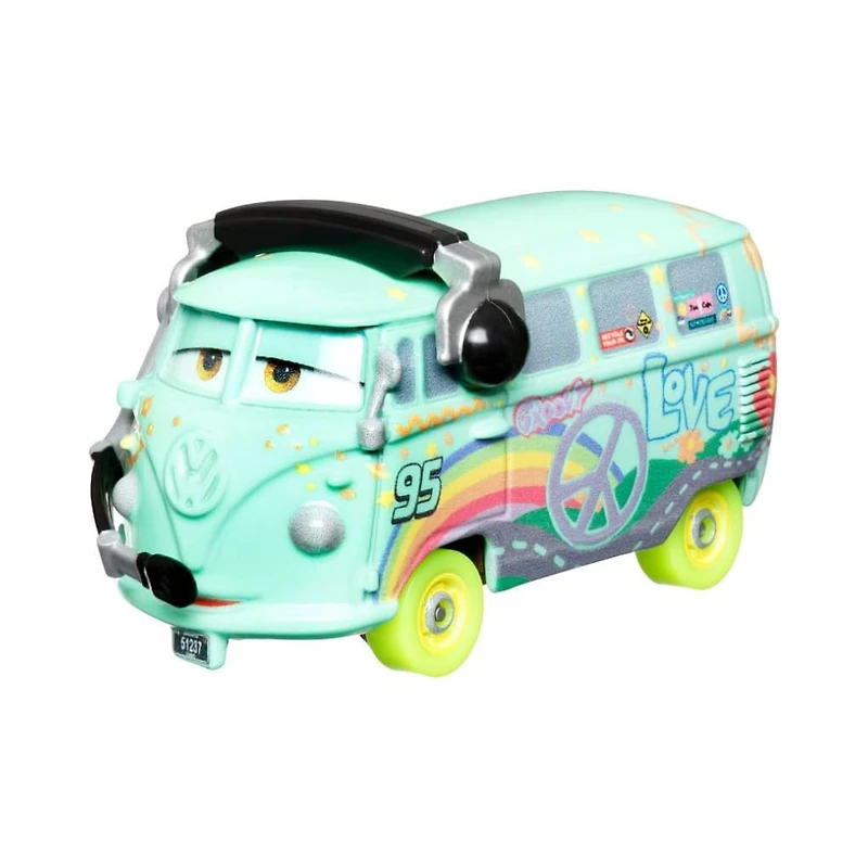 Hot Wheel Sdisney Cars Glow Racers 1:55 Scale (Random Pick)