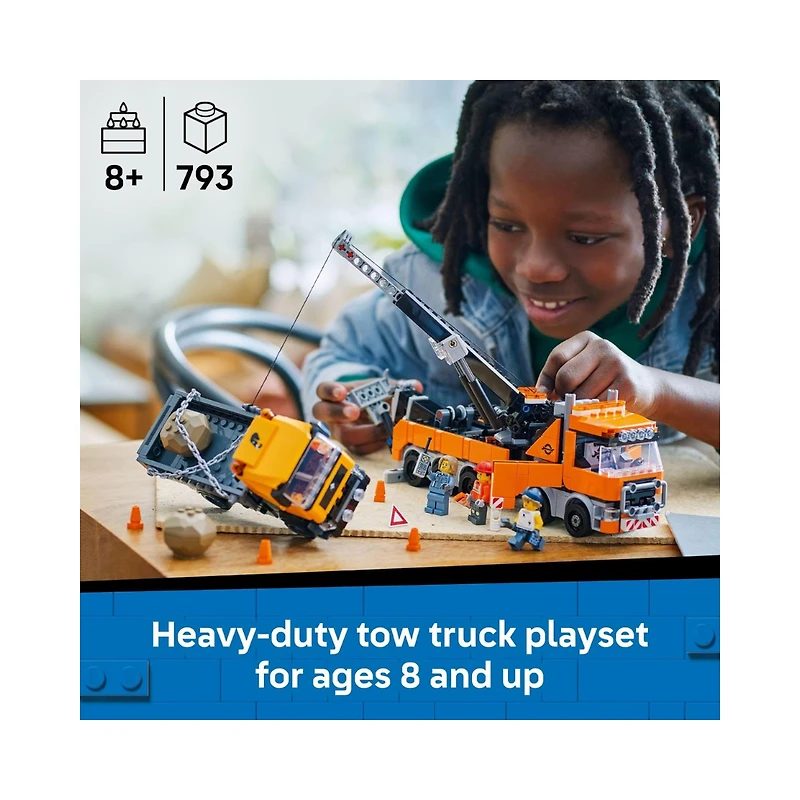 LEGO City Heavy-Duty Recovery Tow Truck with Crane 793 Piece