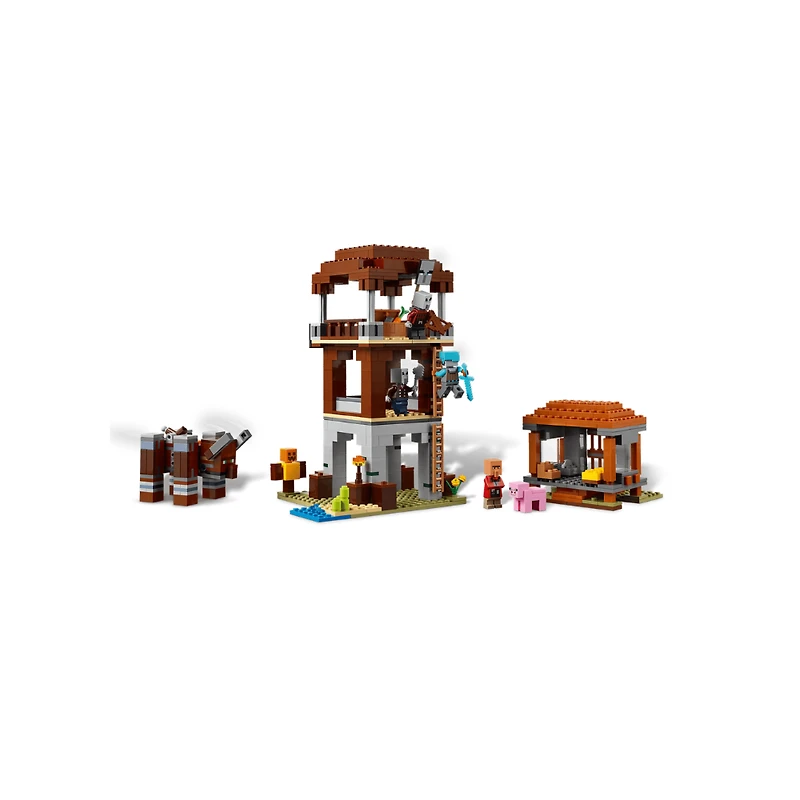 LEGO Minecraft The Pillager Outpost and Ravager 665 Pieces