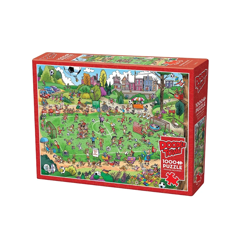 Cobble Hill DoodleTown Offside Antics – 1000 Piece Jigsaw Puzzle