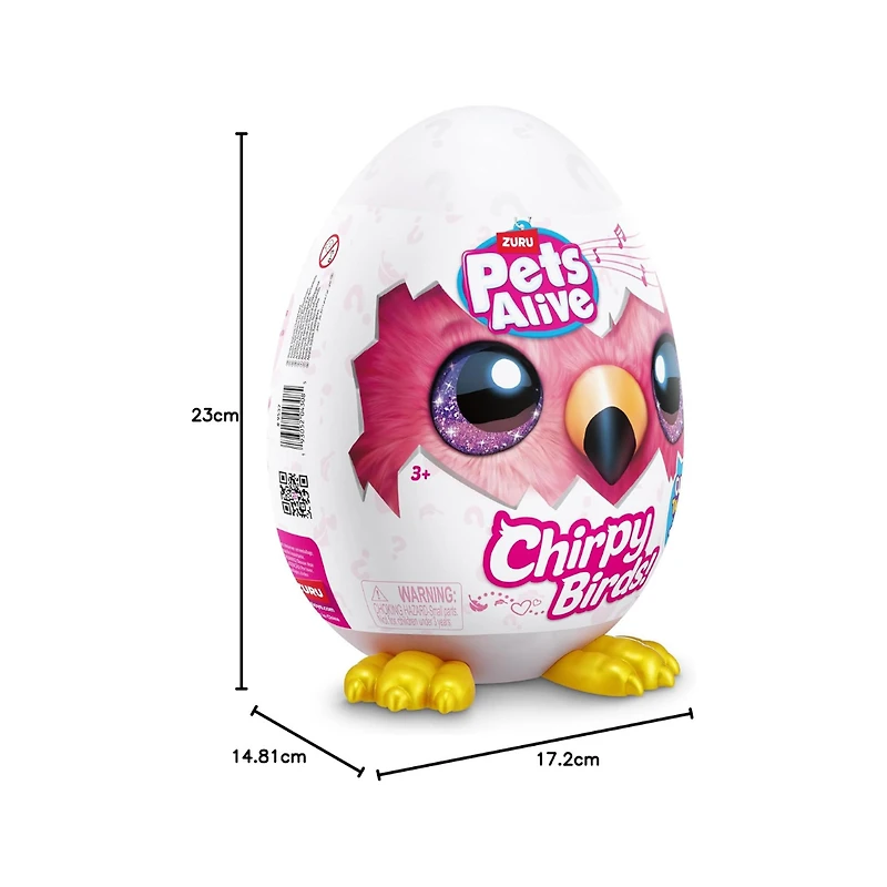 Pets Alive Chirpy Birds Surprise Egg Interactive Pet Toy