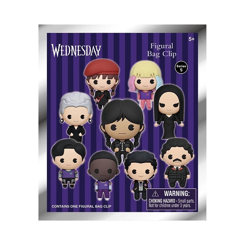 3D Figural Bag Clip Wednesday Series 5 (Random Pick)