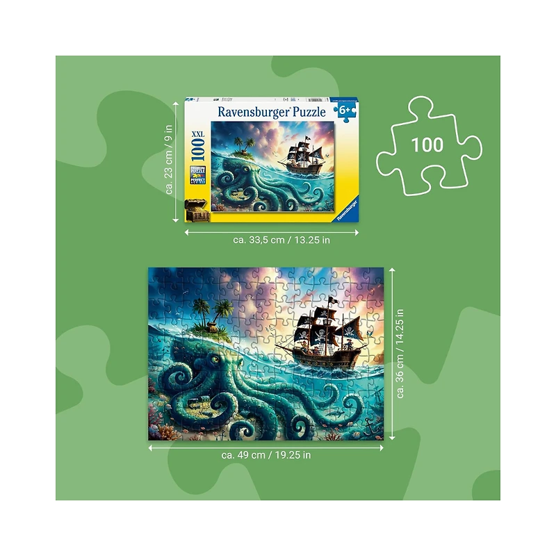 Ravensburger Pirate Treasure XXL Jigsaw Puzzle 100 Piece