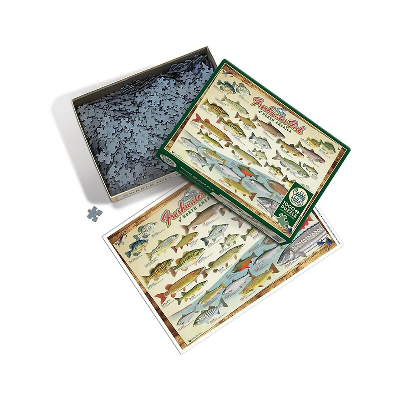 Cobble Hill Freshwater Fish of North America – 1000 Piece Puzzle