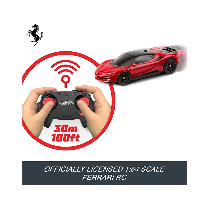 Hot Wheels Ferrari SF90 Stradale Assetto Fiorano RC Car 1:64 Scale