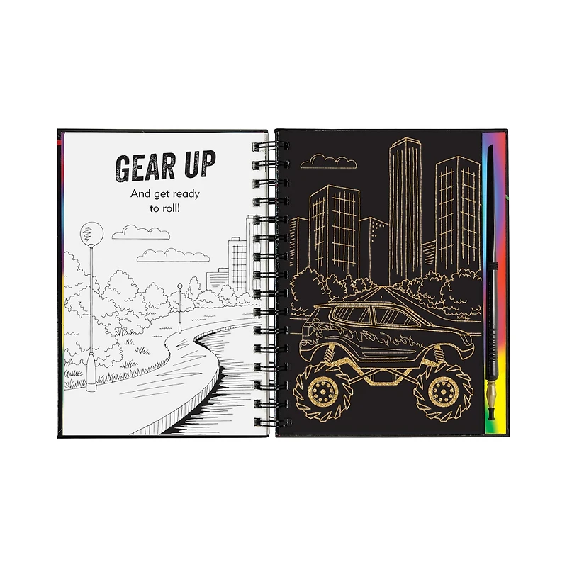 Scratch & Sketch Extreme, Monster Trucks