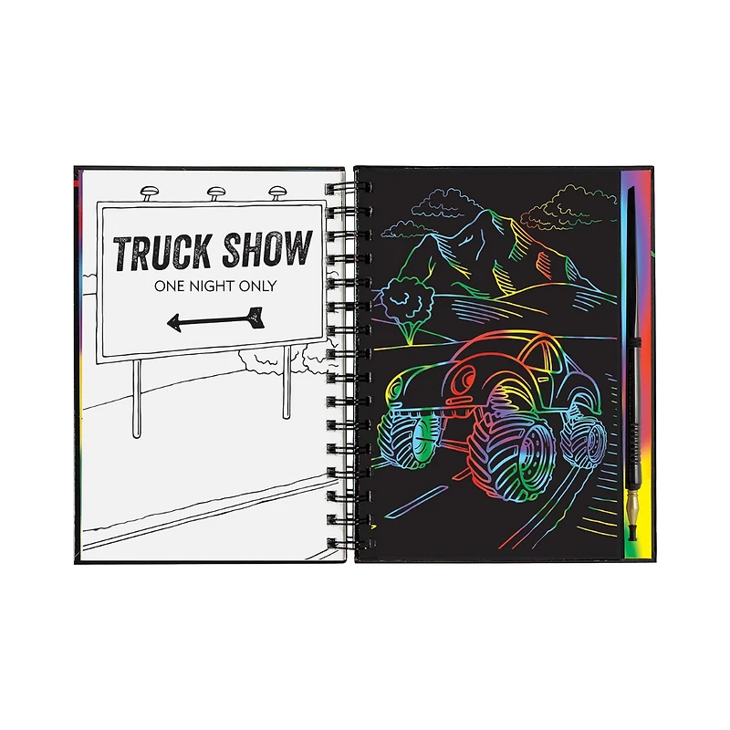 Scratch & Sketch Extreme, Monster Trucks