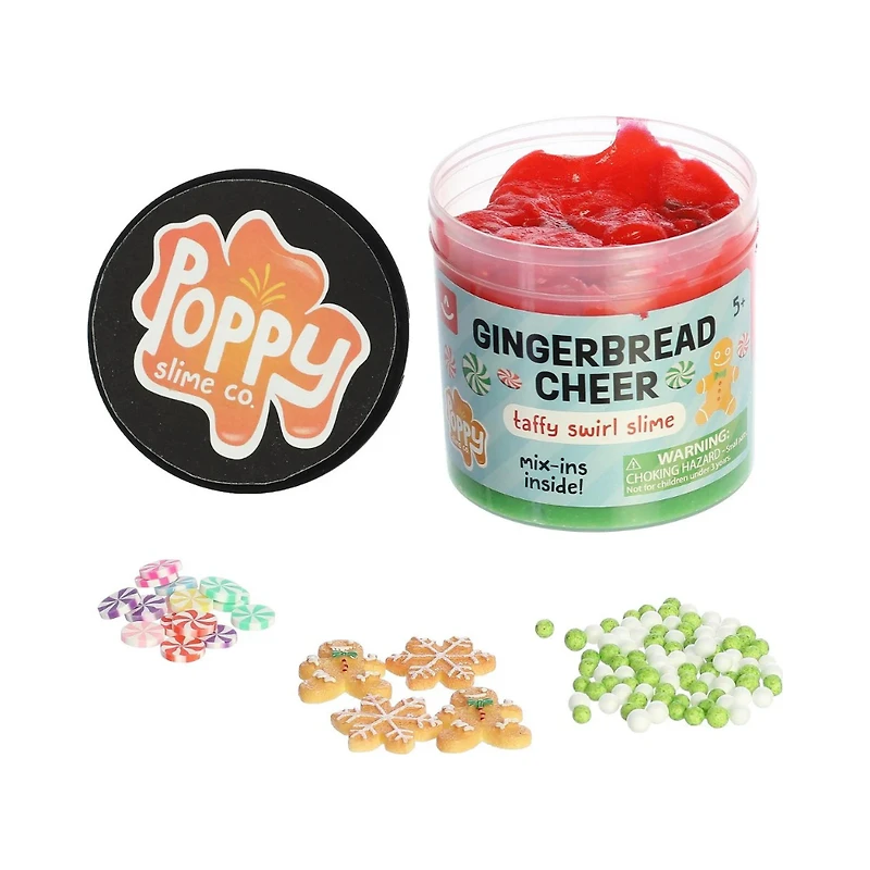 Aurora Poppy Gingerbread Cheer Taffy Swirl Slime