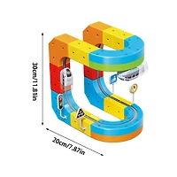 Anti Gravity Rail Car Track Set – 81 Pieces Stunt Racing Construction Kit