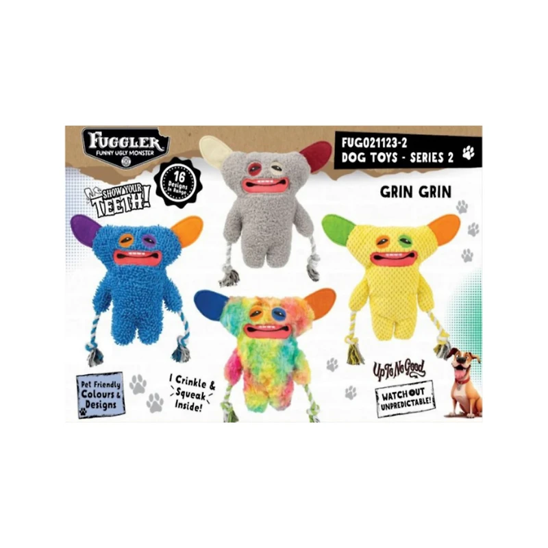 FUGGLERS Dog with Rope Toy (Random pick)